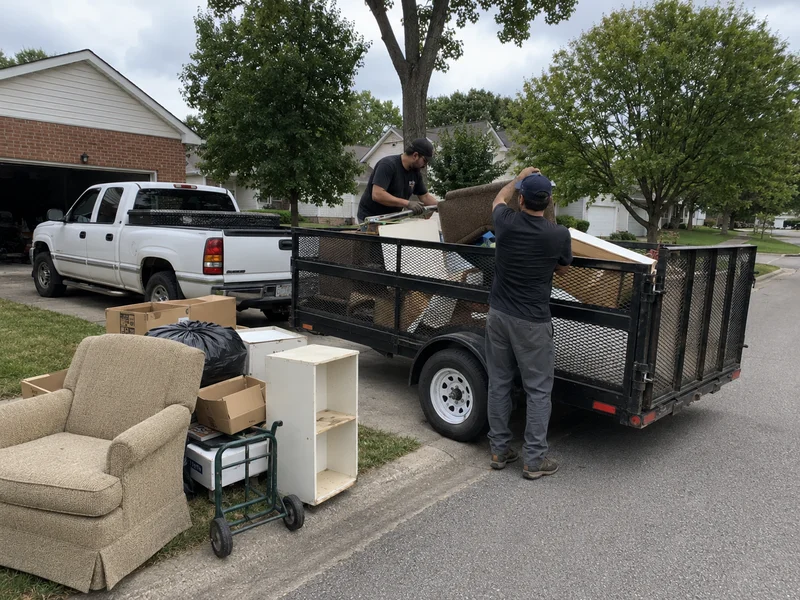 Residential junk removal contractor crew for Trash My Junk contractor opportunities in Loop, Pennsylvania